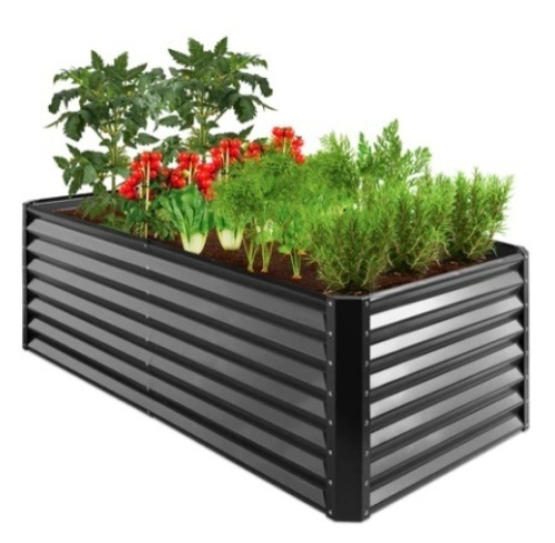Outdoor Metal Raised Garden Bed, 6x3x2ft - Lot 369