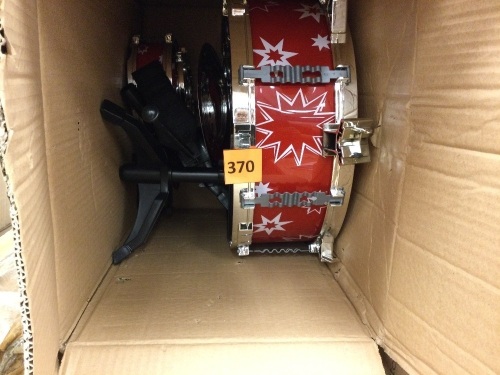 Kids Drum Set, Red - Lot 370