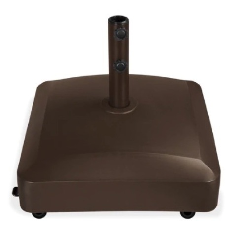Fillable Mobile Umbrella Base Stand, Bronze - Lot 391
