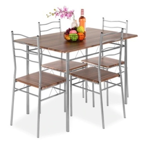5-Piece Wooden Kitchen Table Dining Set - Lot 398