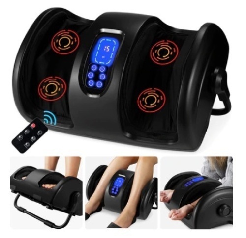 Reflexology Shiatsu Foot Massager, Satin Black - Lot 425