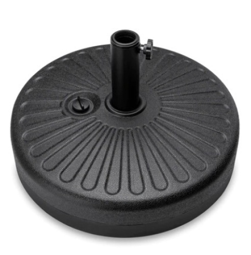 Plastic Patio Umbrella Base Pole Holder, Black - Lot 463