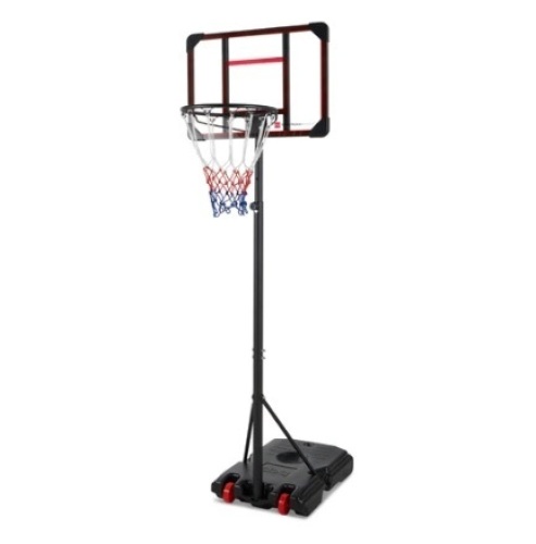 Kids Height-Adjustable Basketball Hoop, Clear - Lot 491