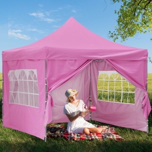 10' x 10' Pink Pop-up Outdoor Canopy - Lot 668