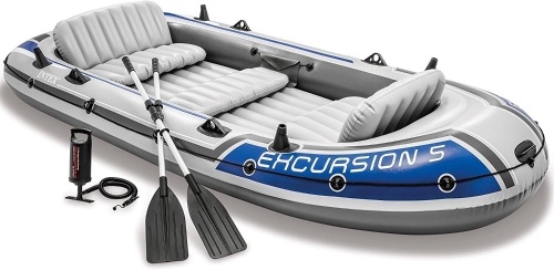 Intex Excursion 5-Person Inflatable Boat. Appears New. - Lot 33