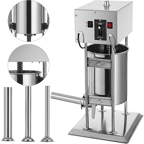 VEVOR 22LB Stainless Steel 10L Electric Sausage Filler with 4 Sausage Stuffer Tubes - Appears New  - Lot 39