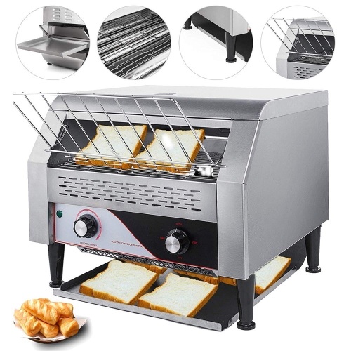 VEVOR 2600W Commercial Conveyor Toaster Stainless Steel 110V 60HZ - Appears New   - Lot 65
