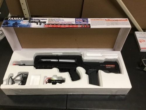 Famas Foreign Legion Electric Powered Airsoft Rifle with Adjustable Hop-Up - Appears New   - Lot 115