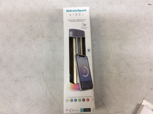HidrateSpark Steel Smart Water Bottle - Appears New, Powers On Not Tested Further - Lot 119