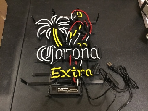 LinC Corona Extra Neon Sign, Part of Sign Doesn't Light Up - E-Comm Return  - Lot 120
