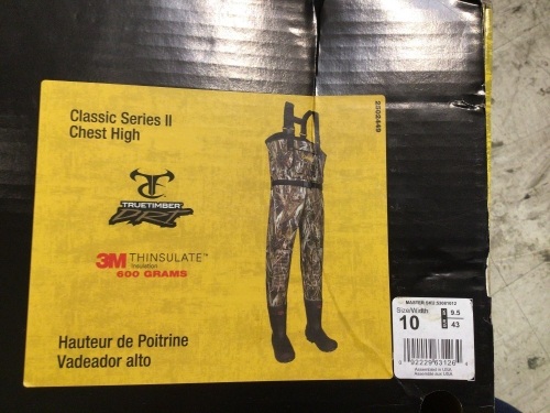 Classic Series II Neoprene Boot-Foot Waders for Men - TrueTimber DRT - 10 Regular, E-Commerce Return - Lot 176