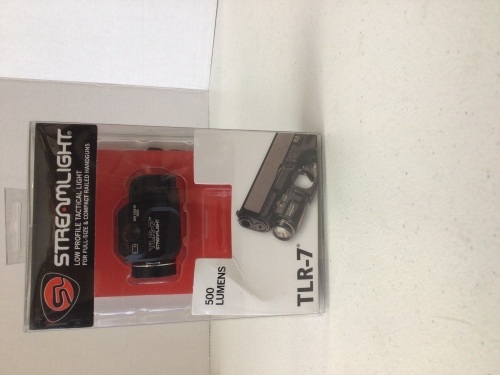Streamlight 69420 Tlr-7 Low Profile Rail Mounted Tactical Light, Black - 500 Lumens, E-Commerce Return, Untested - Lot 200