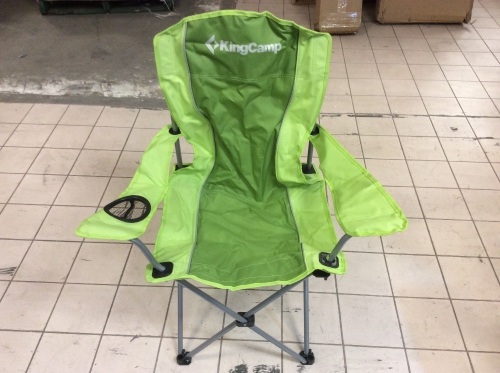 KingCamp Folding Chair with Mesh Cup Holder & Carry Bag - Appears New  - Lot 257