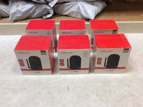 Lot of (6) Foscam Home Security Camera R2 Full HD 1080P Wireless IP Cameras - New - Lot 261