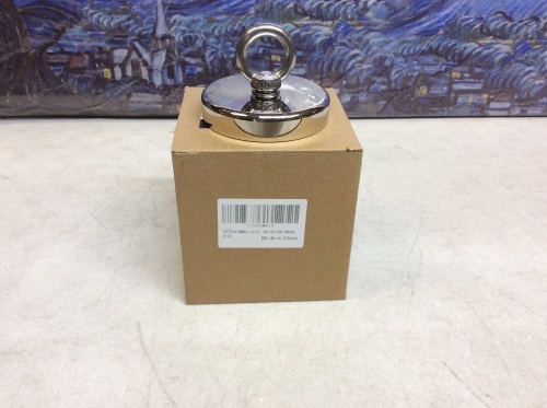 MHDMAG 880lbs Super High Power Neodymium Rare Earth Magnet for Magnetic Fishing, Diameter 3.54in - Appears New   - Lot 270