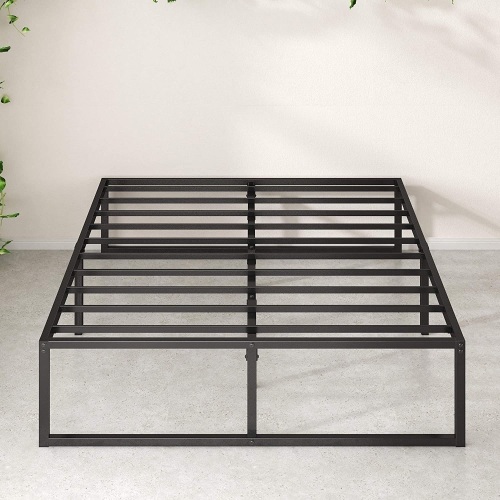 Zinus Lorelai 14" Full Size Metal Platform Bed Frame, Steel Slat Support, No Box Spring Needed, Underbed Storage Space - New  - Lot 276