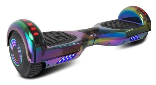 Megawheels LQ2 LED Hoverboard, Rainbow - Appears New  - Lot 311