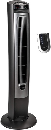 Lasko Portable Electric 42" Oscillating Tower Fan with Nighttime Setting, Timer and Remote Control T42951 - Appears New, Tested/Works  - Lot 345