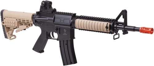 GAME FACE GFR37 Elite Renegade Spring-Powered Single-Shot Airsoft Rifle, Dark Earth/Black - Appears New   - Lot 376