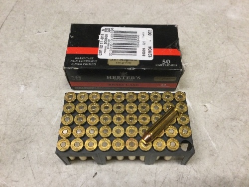50 Round Box of Herter's Select Grade .357 Magnum - Lot 379