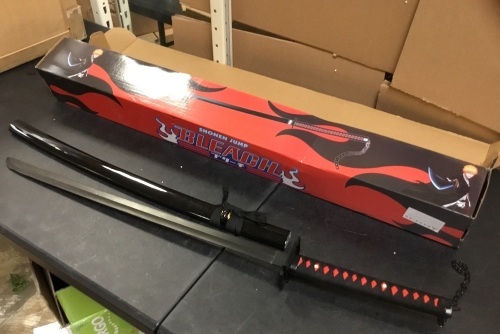 Shonen Jump Bleach Ichigo Kurosaki Foam Sword Replica Official Licensed Product - Appears New  - Lot 386
