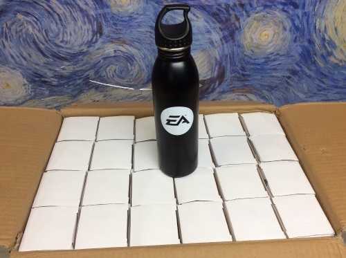 Case of (24) h2go solus EA Stainless Steel 24 oz Water Bottles - New  - Lot 395