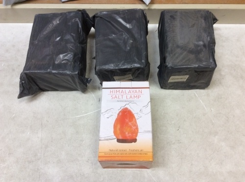 Lot of (4) Himalayan Salt Lamps - Appear New - Lot 456