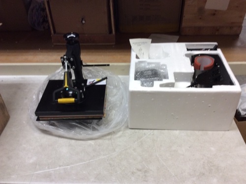 SHZOND Dual-Display Heat Press Machine - Appears New  - Lot 521
