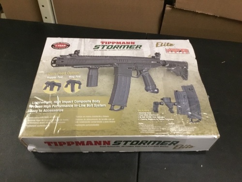 Tippman Stormer Elite Dual Feed Paintball Gun - E-Comm Return, Appears New  - Lot 540