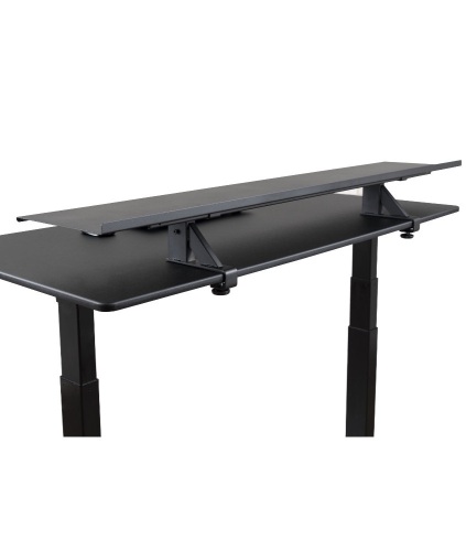 Clamp-On Adjustable Height Desk Shelf / Dual Monitor Stand - Appears New   - Lot 548