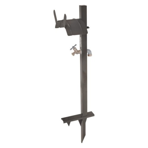 Aqua Joe Steel Garden Hose Stand with Brass Faucet - E-Comm Return, Appears New - Lot 549