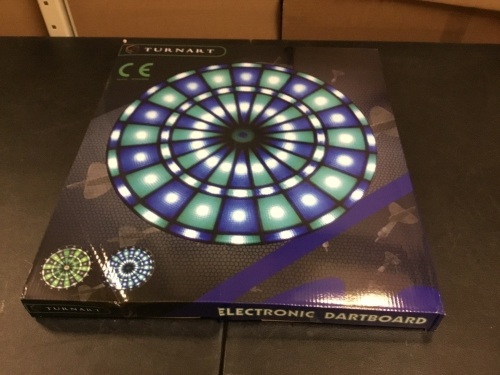 Turnart Electronic Dartboard, Blue - Appears New  - Lot 551