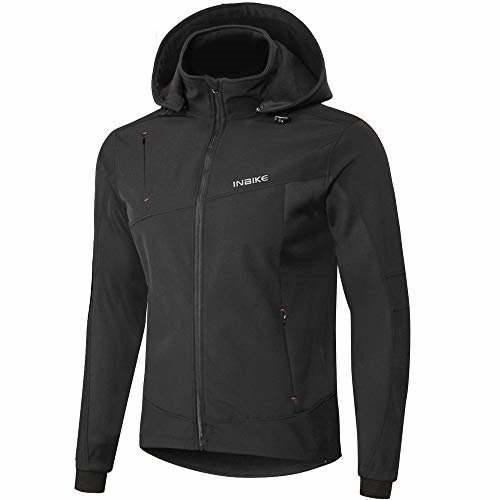 INBIKE Winter Cycling Windproof Jacket Men Fleece Soft Shell Wind Coat. 2XL. NEW. Runs Small - Lot 561