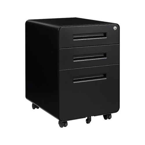 Black 3 Drawer Mobile Pedestal - Appears New - Lot 592