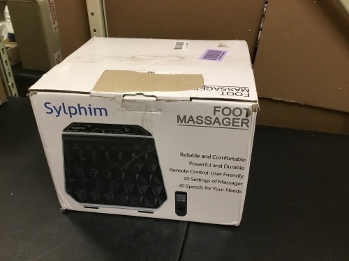 Sylphim Foot Massager with Remote Control - E-Comm Return, Appears New  - Lot 608
