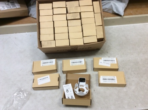 Case of (37) Outlet Wall Mount Hangers for Amazon Echo Dot, White - New  - Lot 752