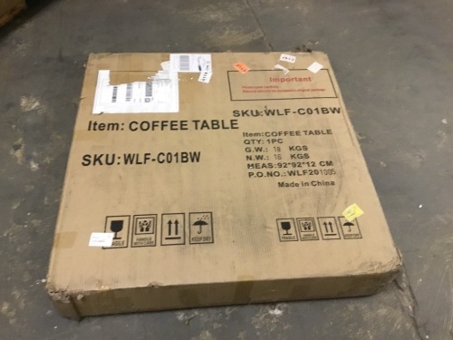 Coffee Table - Appears New  - Lot 755