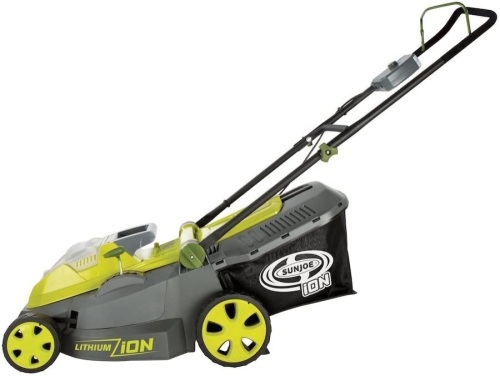 Sun Joe iON16LM 40-Volt 16" Brushless Cordless Lawn Mower - E-Comm Return, Appears New  - Lot 759