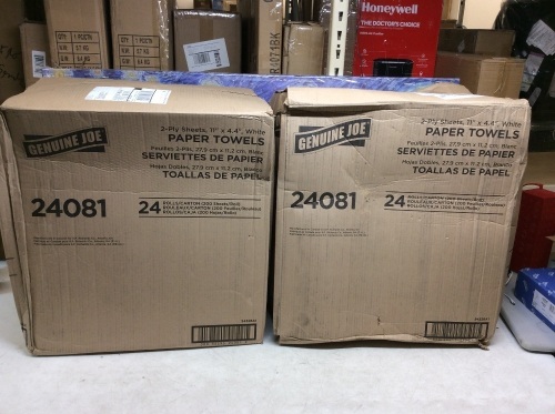 Lot of (2) Genuine Joe 2-ply Paper Towels, 24 Rolls - New/Unopened - Lot 832