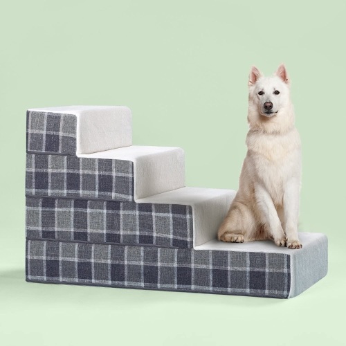Zinus 4 Step Cozy Pet Stairs, Large - Appears New   - Lot 856