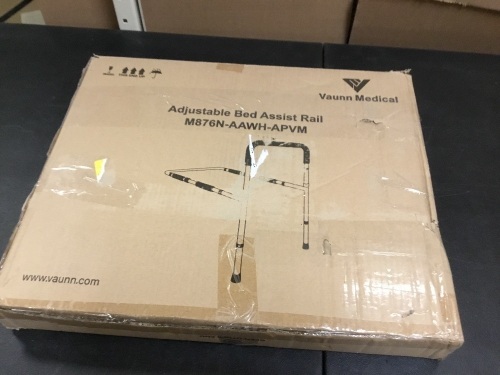 Vaunn Medical Adjustable Bed Assist Rail and Hand Guard Grab Bar - E-Comm Return, Appears New   - Lot 875
