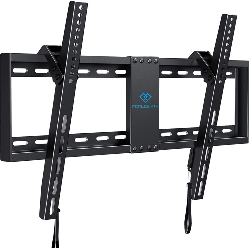 PERLESMITH Tilt Low Profile TV Wall Mount Bracket for 32-82 Inch Flat Screen TVs - Fits 16”- 24” Wood Studs, Holds up to 132lbs - Appears New - Lot 884