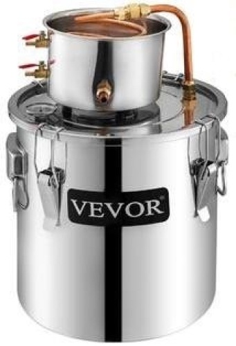 Vevor 3 Gallon Home DIY Wine Water Distiller Moonshine Still Boiler Kit - Appears New - Lot 1005