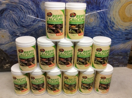 Lot of (13) Zoo Med Repti Calcium with D3, 12 oz - New - Lot 1009