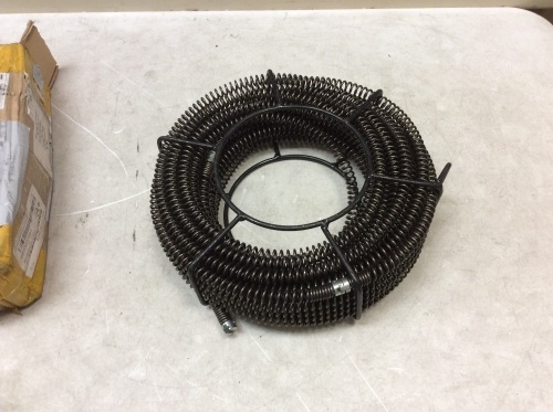 VEVOR 60Ft x 5/8" Sectional Pipe Drain Cleaning Auger Cable - Appears New   - Lot 1014