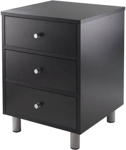 Winsome Daniel 3 Drawer Night Stand, Black - Appears New   - Lot 1017