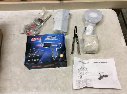 VEVOR Wheel Arch Roller Flaring Former Fender Reforming Kit with Heat Gun - E-Comm Return, Unknown Condition - Lot 1020