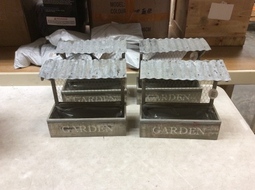 Lot of (4) 12" Planters - Appear New  - Lot 1023