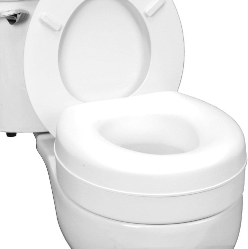 HealthSmart Portable Elevated Raised Toilet Seat Riser that fits Most Standard Seats - Appears New   - Lot 1046