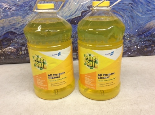 Lot of (2) Pine-Sol CloroxPro All Purpose Cleaner, Lemon Fresh, 144 oz - New - Lot 1051